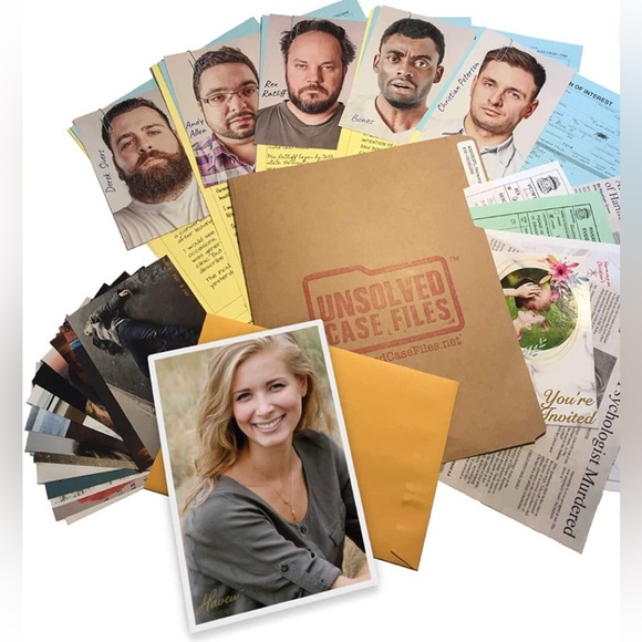 Pressman Toys unsolved case files; Harmony Ashcroft True crime solving game. - Picture 5 of 8